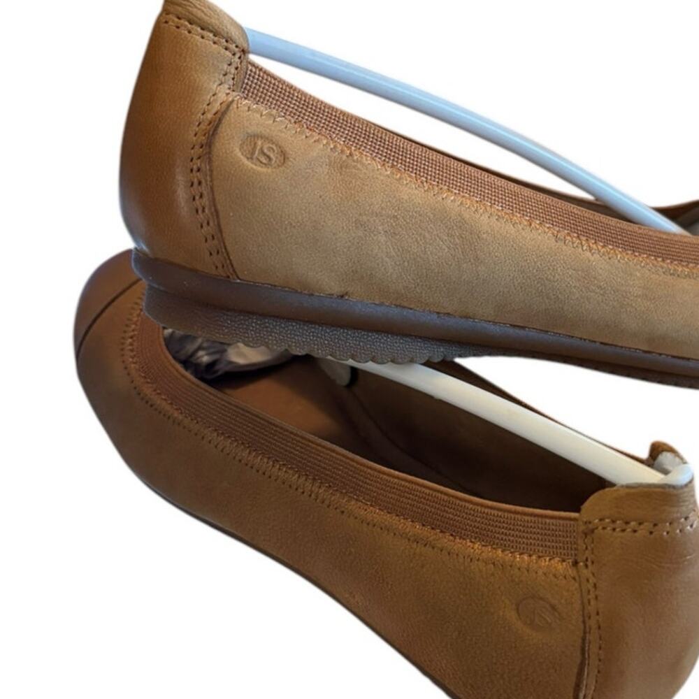 NIB Josef Seibel Leather Tan Ballet Flats Women's Size 36 US 5.5 M German Made - Picture 4 of 10